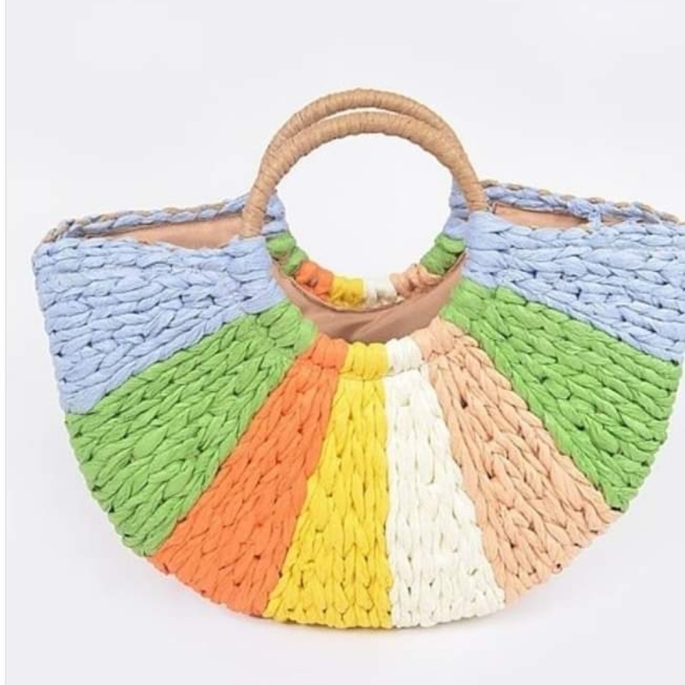 Colorful Woven Women's Bag